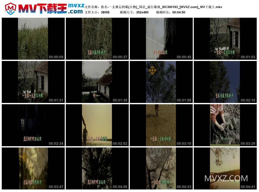 佚名-一支难忘的歌(人物)_国语_流行歌曲_MC300193